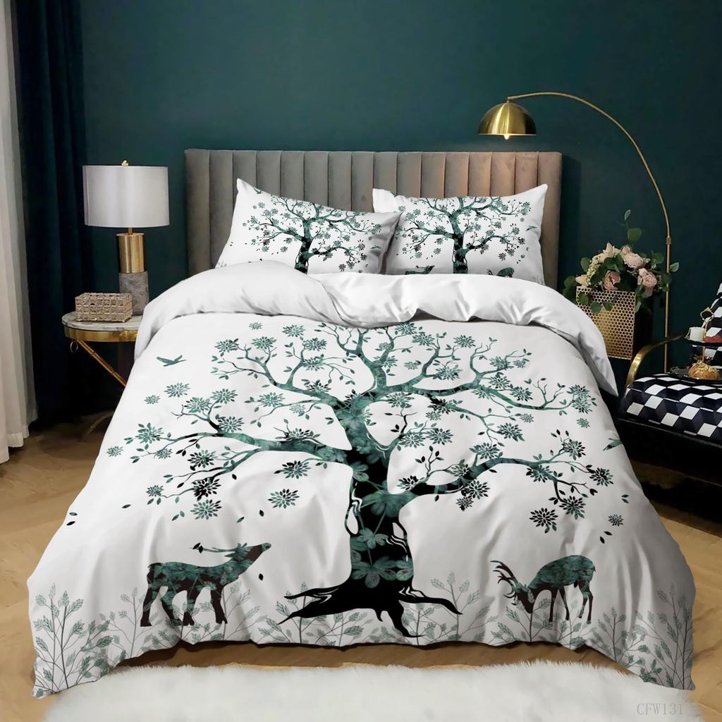 Giraffe Elk 3D Digital Printing Quilt Cover Bed Three-Piece Set Minimum Order
