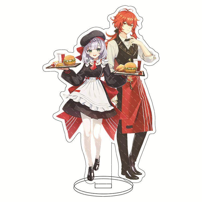 Изысканная акриловая подставка для фигурки Genshin Impact Барбатос Кэ Цин Барбара для демонстрации и декора