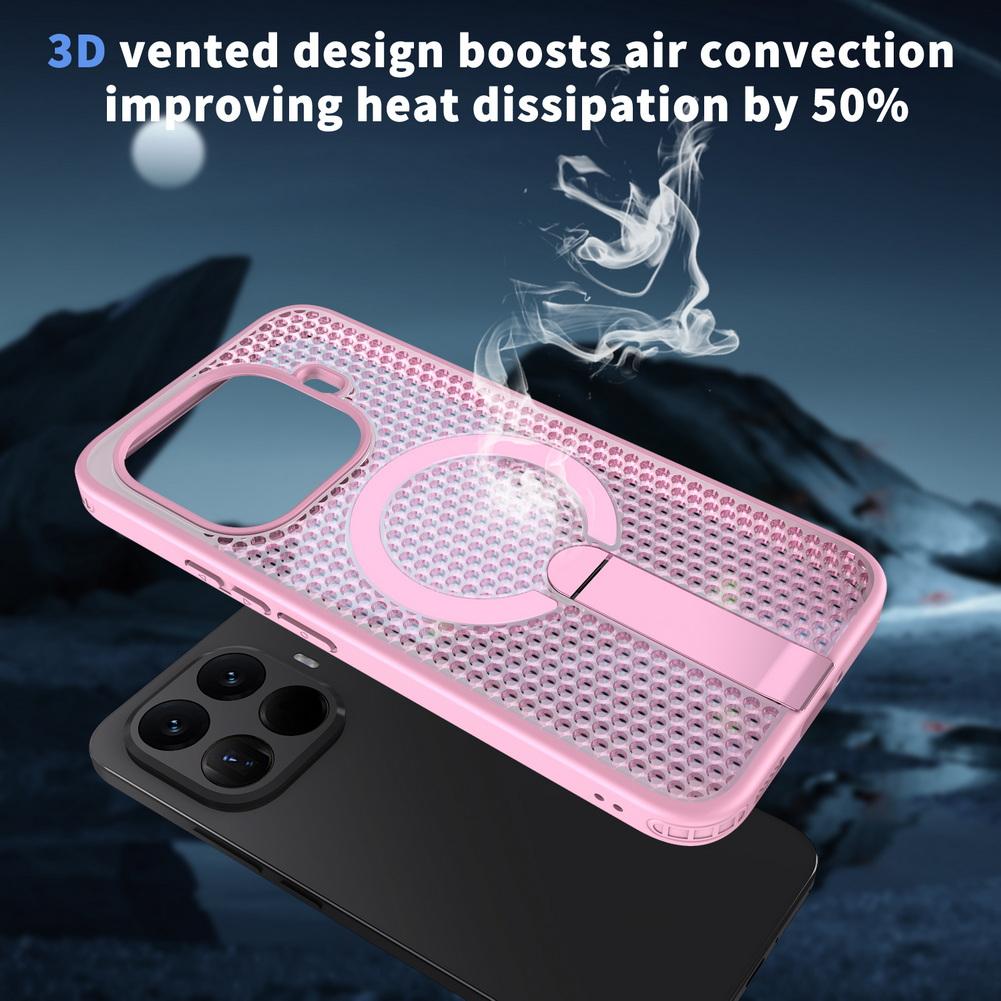 Honeycomb Cooling Stand Holder Magnetic Ring Case for Xiaomi 15T Pro 15t Mi 14t Pro 14T Armor Protective Cover
