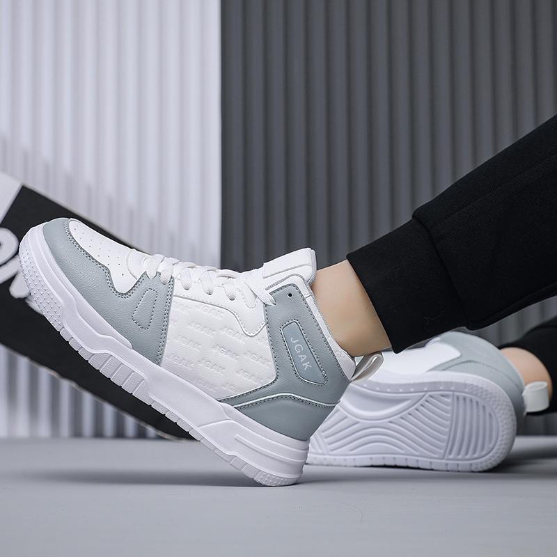 Casual Sneaker High-top new Breathable soft sole Men's Casual Sports Shoes Korean Fashion Student jogging shoes youth board shoe