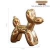 European Luxury Electroplated Ceramic Balloon Dog Ornament for Home and Bar Decor