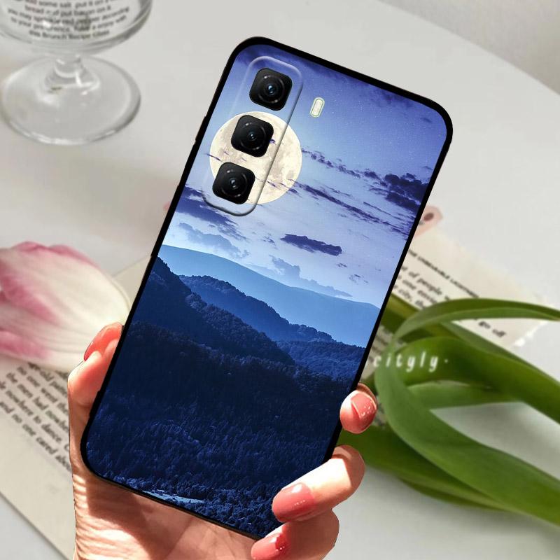 Чехол для телефона Infinix Hot 60 Pro 4G Модный чехол со львом и цветами Для Infinix Hot60 Pro Задний бампер X6885 Мягкий силиконовый ТПУ Fundas