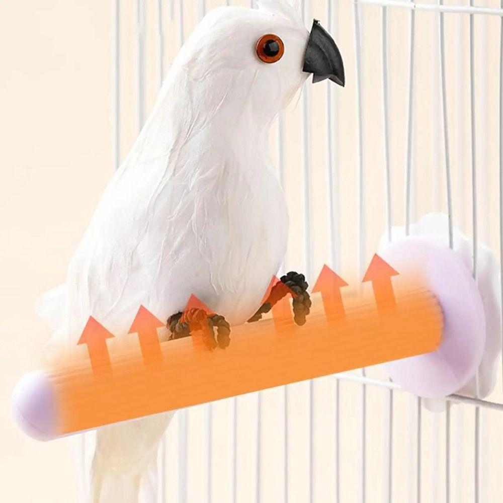 Удобная ручка USB нагреваемая жердочка для птиц Нескользящая нагреваемая подставка для птиц Зимний сезон