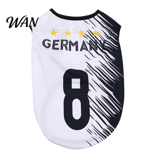 Soccer Jersey Dog Shirt T-Shirt Breathable Tank Top Sleeveless Summer Football Pet Party Outfit Apparel Game Day for Small Medium Large Dogs