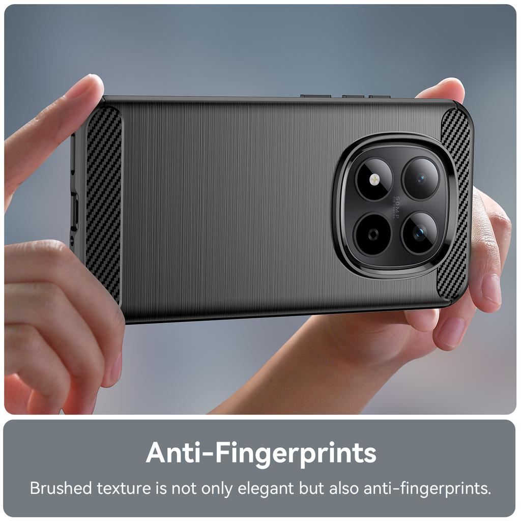 Для Xiaomi Redmi Note 15 Pro 5G (Глобальный) Чехол Защитный Чехол для Телефона Текстура Углеродного Волокна Матовый