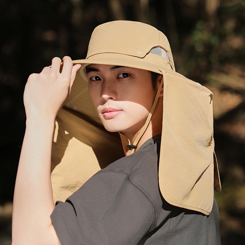 Breathable Outdoor Cycling Neck Cover Men Women Anti Sun Hiking Bucket Hat