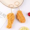 Fries Fried Chicken Around Fried Chicken Key Chains Imitation Food Keychains Key Rings Food Pendant