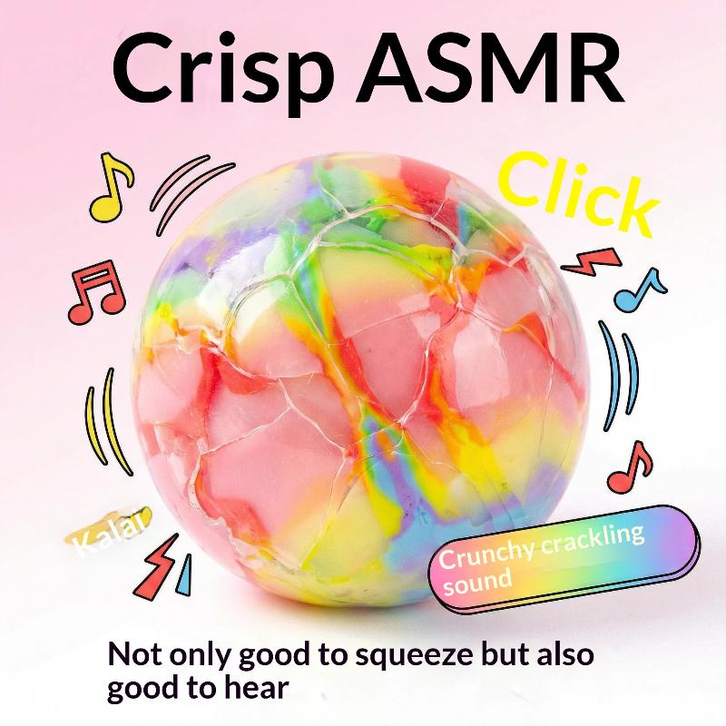 Creative Crispy Skin Ball Toy Stress Relieving Handmade Ball Squeezing Toy Soothing Relieving Stress Sensory Toys