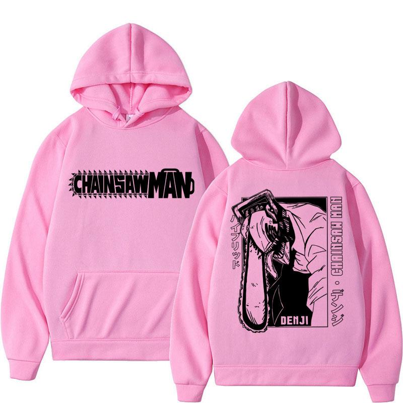 Mange Y2k Japan Anime Chainsaw Man Hoodie 90s Vintage Long Sleeve Makima Harajuku Oversized Fleece Hoody Sweatshirt