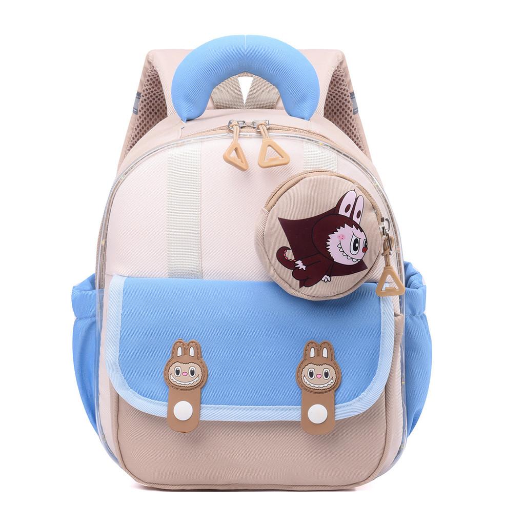 Childrens Cartoon Labubu Backpack With Breathable Oxford Material For Toddlers And Preschoolers