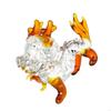 62KD Красочная хрустальная статуэтка дракона фэн-шуй для офиса, гостиной, ремесло с заботой