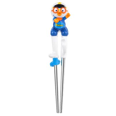 Корректирующие палочки Edison Pororo из нержавеющей стали, уровень 2, для правой руки, синие (Полиция), 1 шт., популярная корейская посуда