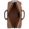 Coach X Peanuts Signature 45 Ventura Logo Coated Canvas And Leather Boston Bag Women Travel Bag Brown CBI42-QBTAM