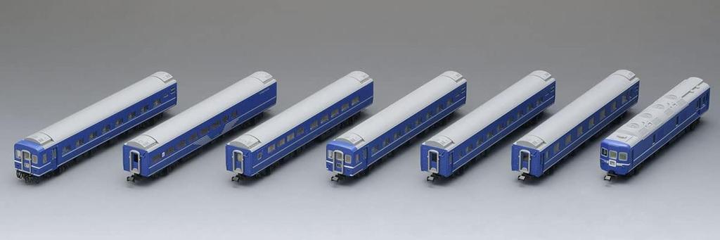 TOMIX N Gauge JNR 24 Series 25 100 Type Hayabusa Set 98802 Railway Model Passenger Car