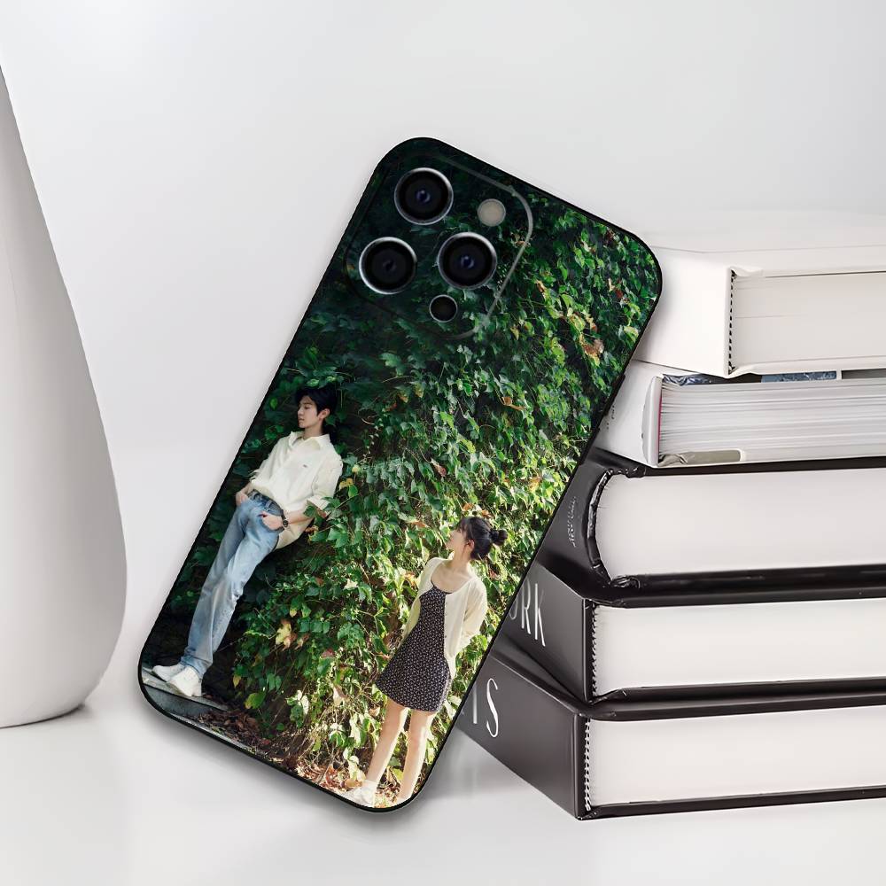 H-Скрытая L-Любовь Дуань Цзясю Сан Чжи Чехол для телефона для iPhone 17,16,15,14,13,12,11 Plus,Pro Max,XS,Мягкий черный чехол