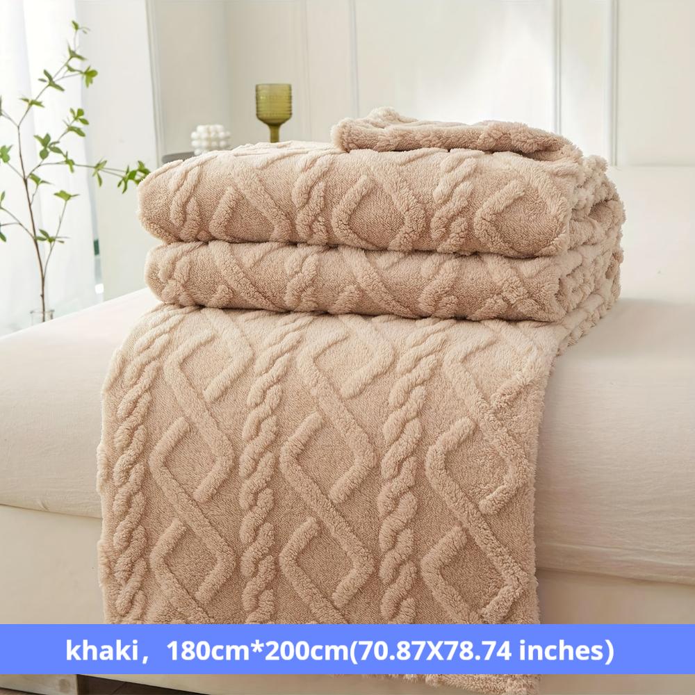 Жаккардовый тафтовый флисовый плед, плед из кораллового флиса, плед для дивана, офисный плед, трансграничный плед, плед для питомца