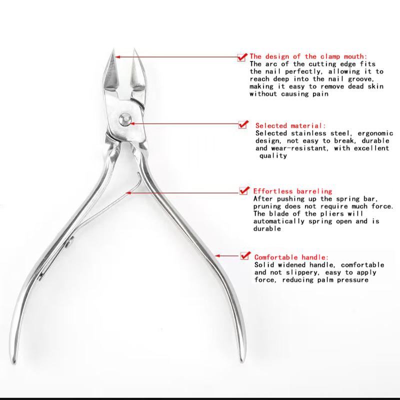 Xiaomi Nail Groove Nail Clippers, Nail Art Dead Skin Clippers, Small Dead Skin Pliers, Dead Skin Trimming Toenail Knives, Tools for Rem