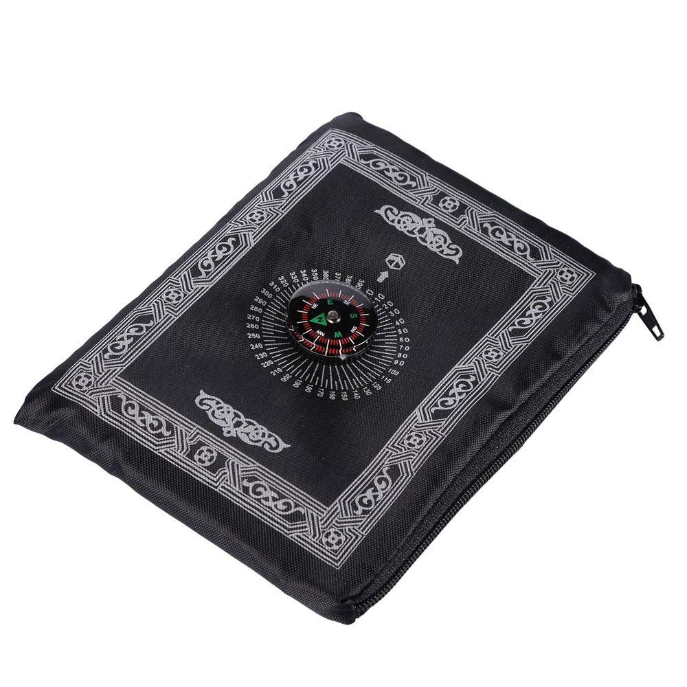 Waterproof Blanket Mats Polyester Islam Carpet Compass Muslim Prayer Mat Prayer Rug Blanket Mats Eid Decoration