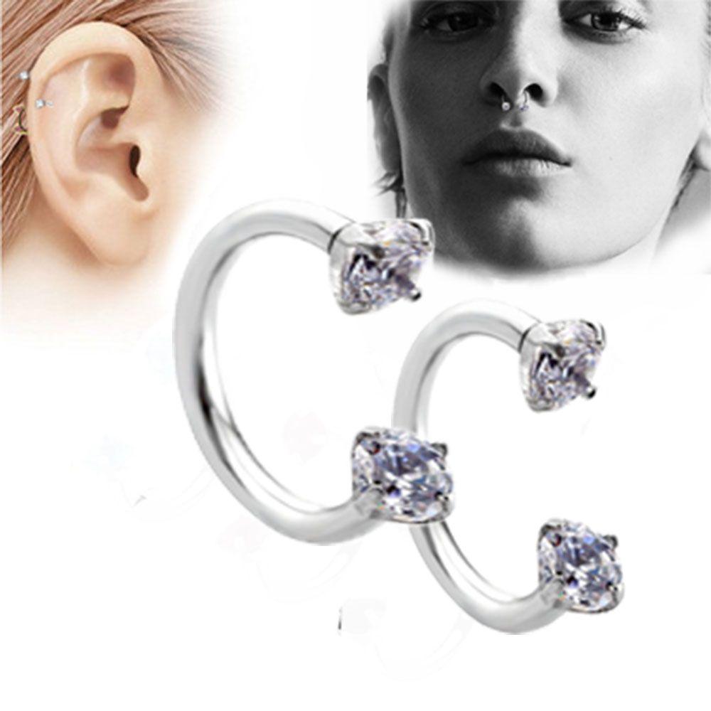 Hot Popular Piercing Septo Nose Lip Helix Captive Hoop Ring Jewelry Septum Cartilage Eyebrow Ear