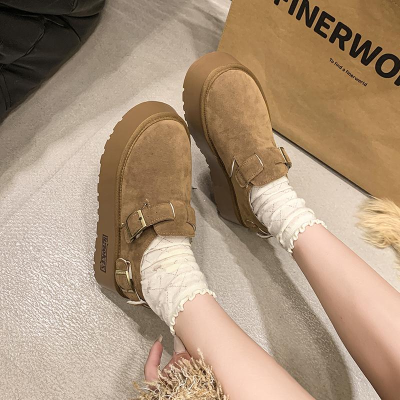 Женские кроссовки с круглым носком на платформе с неглубокой подошвой повседневные кроссовки женские весна и осень новые ретро дизайнерские туфли для женщин