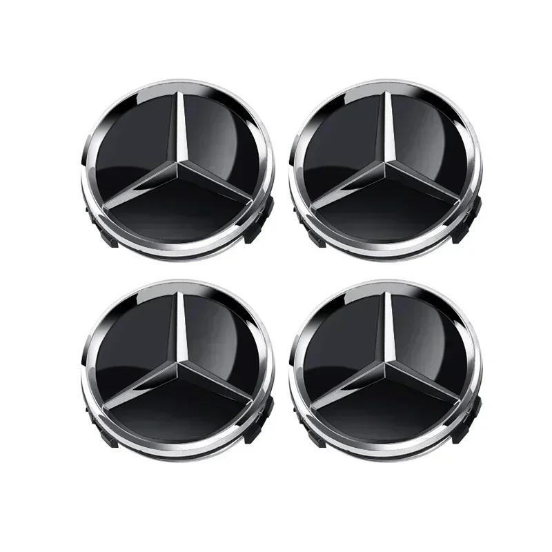4pcs 60mm Car wheel Hub Cap Emblem badge logo for Mercedes Benz A B C E Class CLA GLC W205 W212 W213 W176 W177 X253 W117 W204