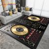 Коврик с узором на музыкальном экране DJ, коврик для гостиной, спальни, дивана, кухни, ванной комнаты, прихожей, нескользящий напольный коврик