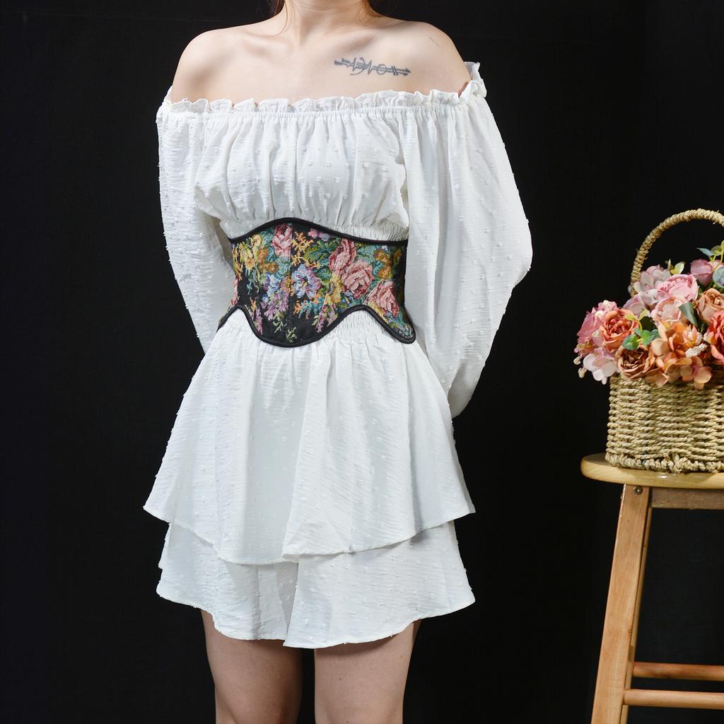 Женский ретро эластичный пояс, Женский пояс-корсет, Пояс, Многофункциональный