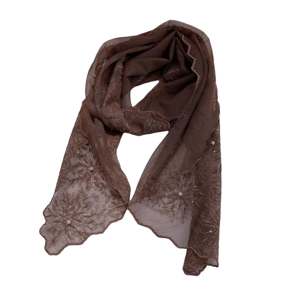 130×30cm Lace Scarf Retro Headscarf Versatile Shawl  for Women