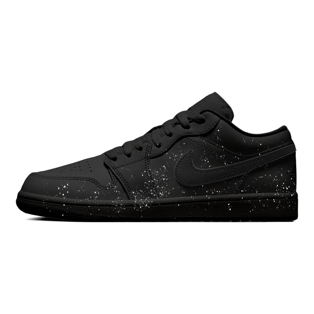 Jordan Air Jordan 1 Baby's Breath CNY Низкие Винтажные Баскетбольные Кроссовки Мужские Черные 553558-093(Команда1201-)