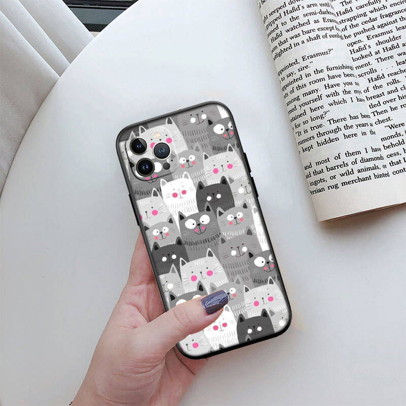 MH30 Чехол Мяу для котенка и кошки для Samsung A06 A35 A25 A24 A15 A05S A05 M55 M35 M15 A02 A12 A13 A10 A16 A20 A30 A22 A31 A32 A33 A42 A50