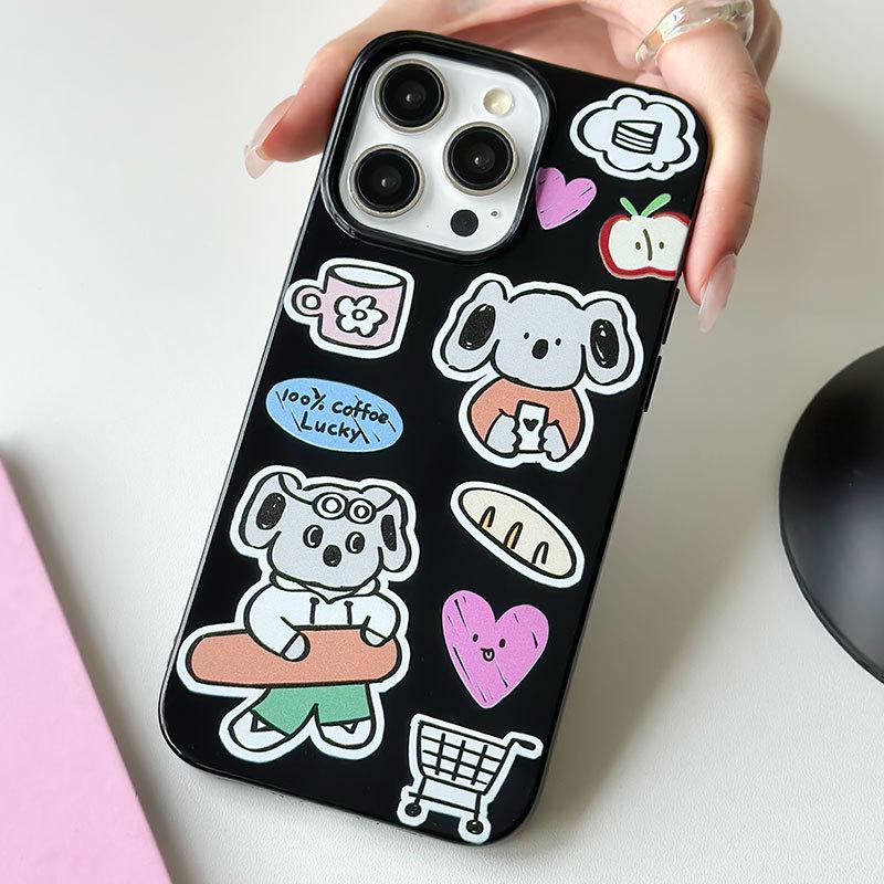 Мягкий желеобразный чехол Zhitai для iPhone 16/15Pro/14/13 Pro Max с рисунком