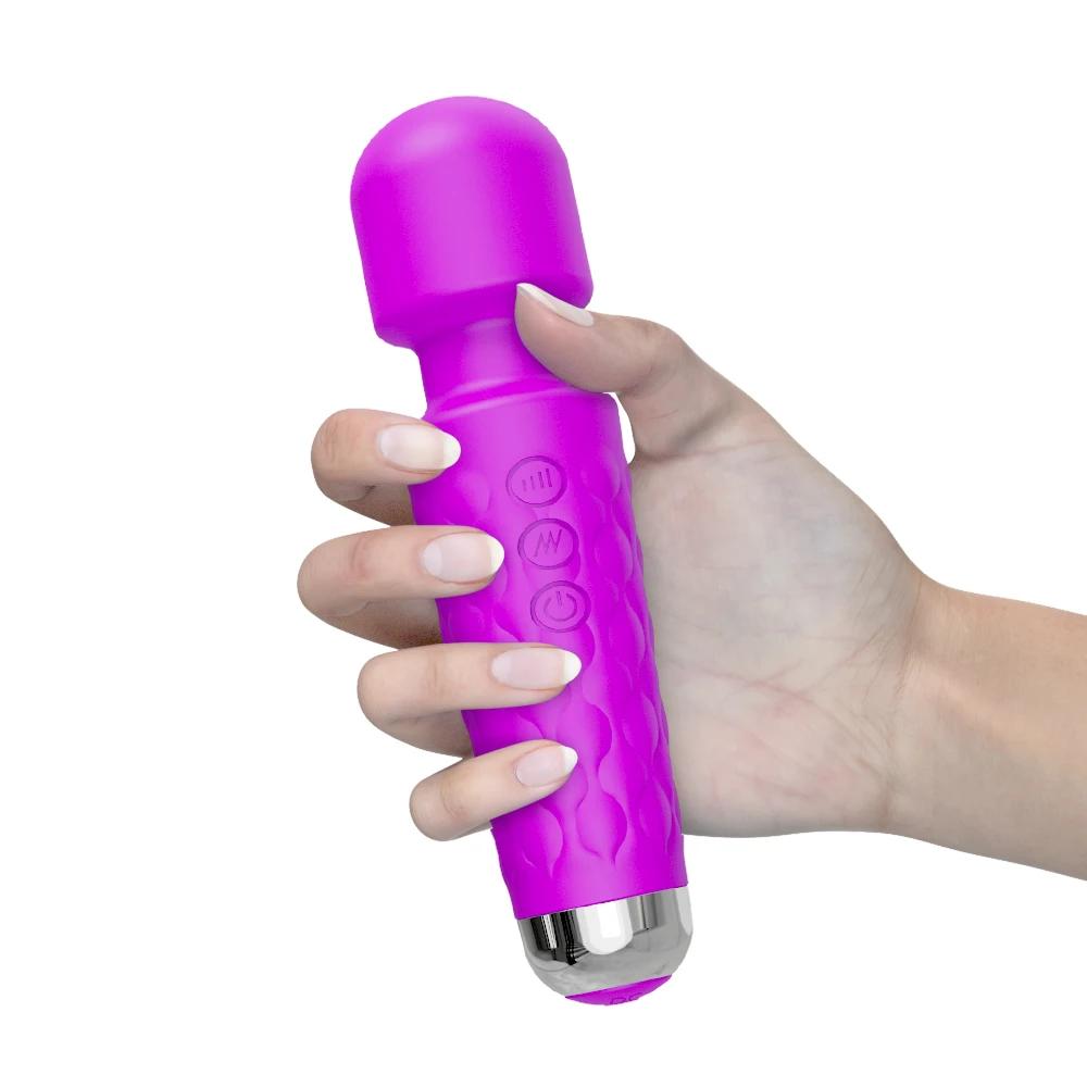 20 режимов Мощный AV вибратор Волшебная палочка для женщин Стимулятор клитора Клитора Секс-игрушки Женский массажер точки G Взрослый Эротический продукт