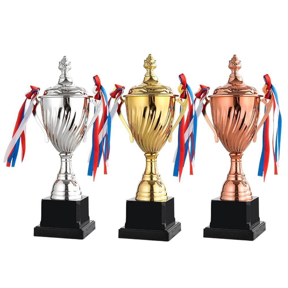 Gold Silver Bronze Trophy Cup Memorial Souvenir Sports Trophy Award Cup  Baseball Sports