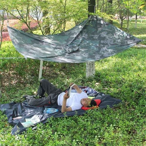 Камуфляжное водонепроницаемое пончо из полиэстера