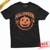 Футболка с тыквой на Хэллоуин Популярная культура из фильма 1978 года Хэддонфилд, Иллинойс Футболка! Футболка Unisex