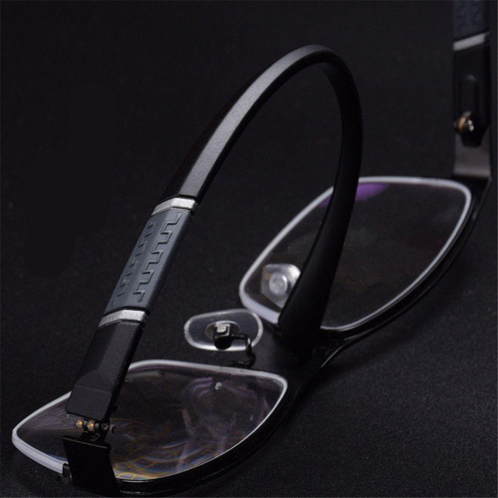 Men's Business Half Frame Reading Glasses Fashion Design Office Presbyopia Eyewear HD TR90 Anti-blue Light Diopter Eyeglasses