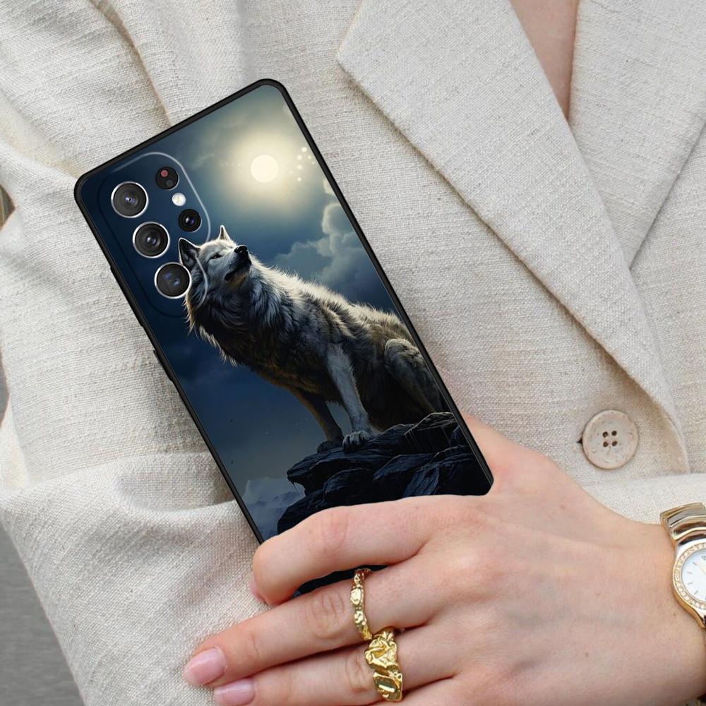 Крутой чехол для телефона с изображением волка для Samsung Galaxy S26 Ultra S25 S24 S23 S22 S21 S20 Note10