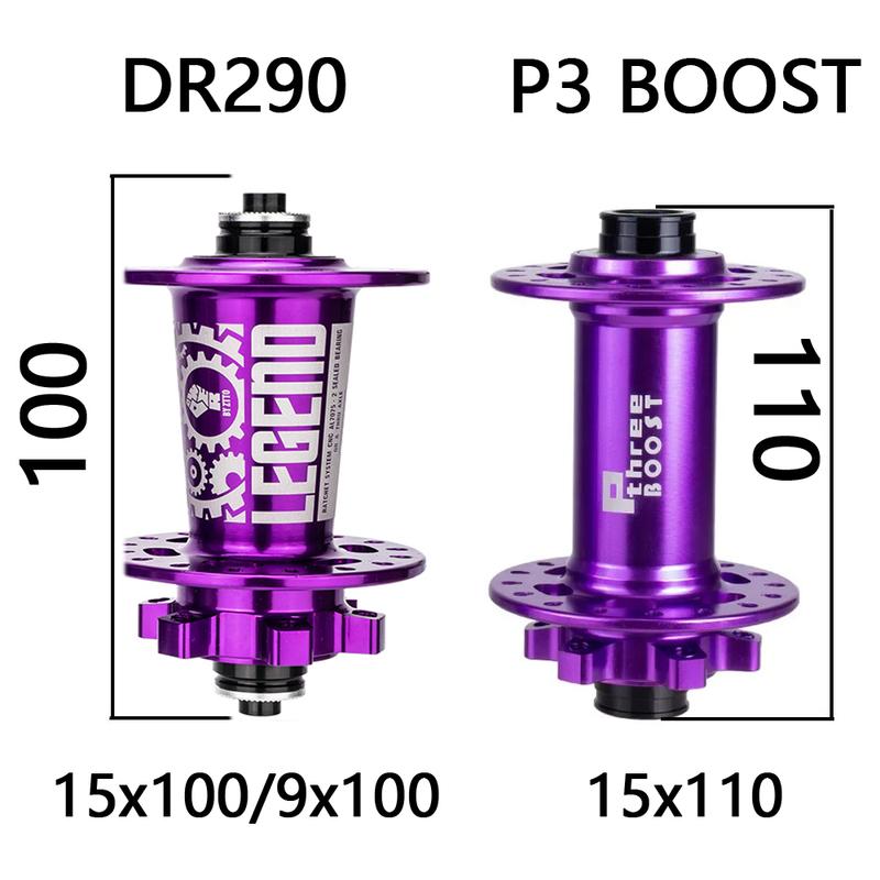 ZTTO MTB 32 Holes Disc Brake Hub Front Hub 6 Bolt Boost Hub 15x110 Thru Axle 15x100 32H Maza 9x100 QR Sealed Bearings