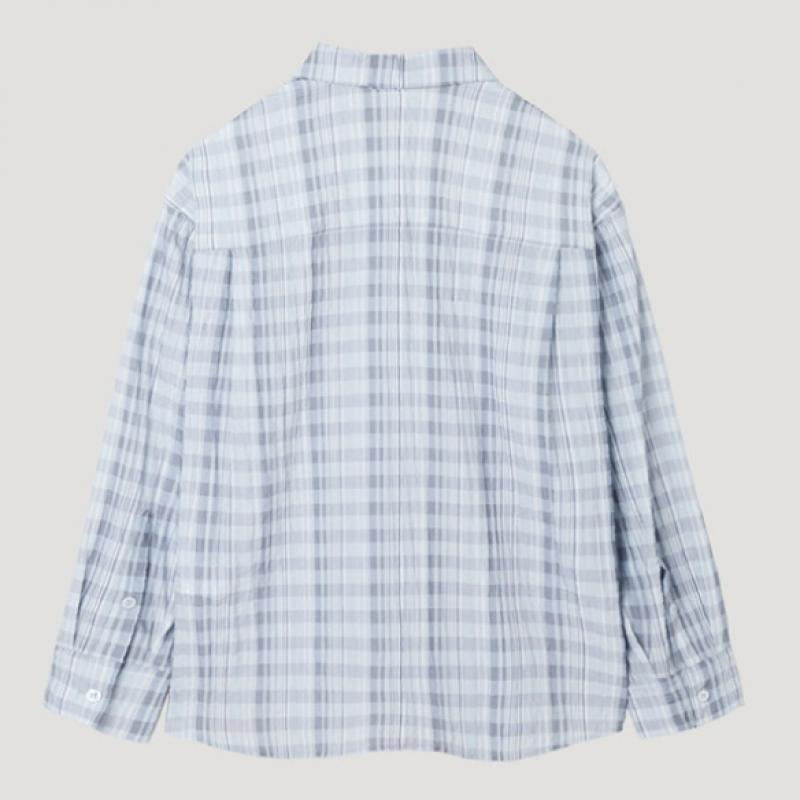 [She S miSS] Рубашка в клетку SeerSucker SwwStp22210 Gr