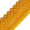 Натуральные круглые бусины из желтого агата 7А для изготовления браслетов DIY ювелирных изделий