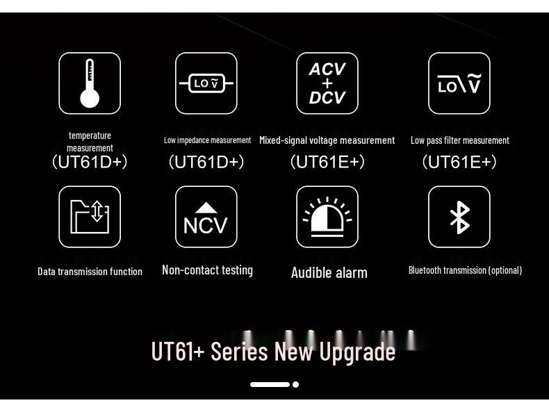 Цифровой мультиметр серии Uni-T UT61 с USB, Bluetooth и фильтром низких частот