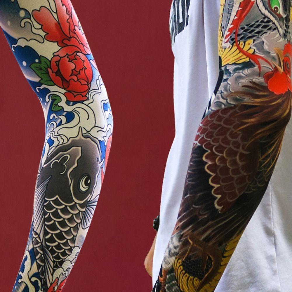 Цветочный узор на рукаве для мужчин солнцезащитный чехол дышащий солнцезащитный чехол для мужчин/женщин