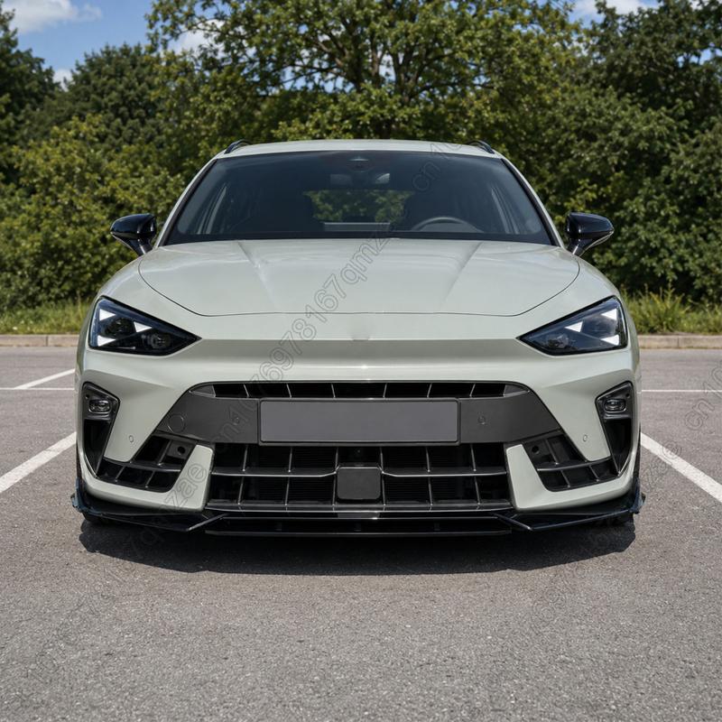 4PCS Front Bumper Lip Spoiler Splitter Chin For SEAT Cupra Leon VZ TSI Sportstourer 2024 2025 Gloss Black Body Kits