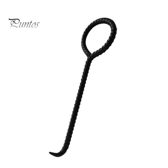 Manhole Cover Hook 30cm 40cm 50cm Non-slip Drain Cover Pry Bar Sharp Tip Strong Load-bearing Rebar Round Handle Sewer Lids Crowbar Lifter for