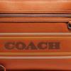 Coach Сумка-клатч 29 тисненый логотип застежка-молния полосатая кожа с фактурой гальки для хранения большая женская коричневая CH069-QBNP6