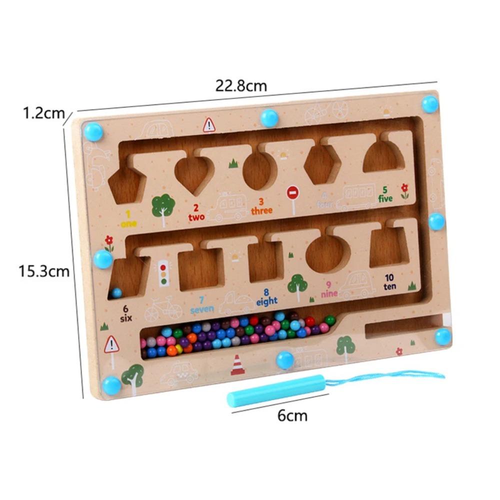 Магнитный лабиринт Монтессори, сортировочная доска, детский цветной номер, когнитивная сенсорная игра, тренировка мелкой моторики, образовательная приходская игрушка