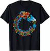 Оuroboros Кетцалькоатль Пернатый Змей Ацтекский Майя Футболка Унисекс Футболка
