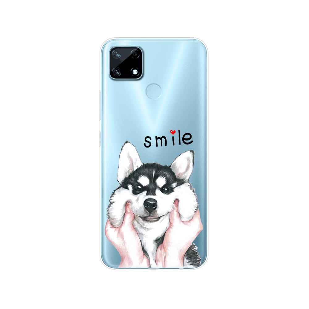 Для Realme C12 C25 C25S 7i Global Чехол Силиконовая задняя крышка для Realme Narzo 20 30A Чехол для телефона ТПУ Мягкий чехол-бампер Etui