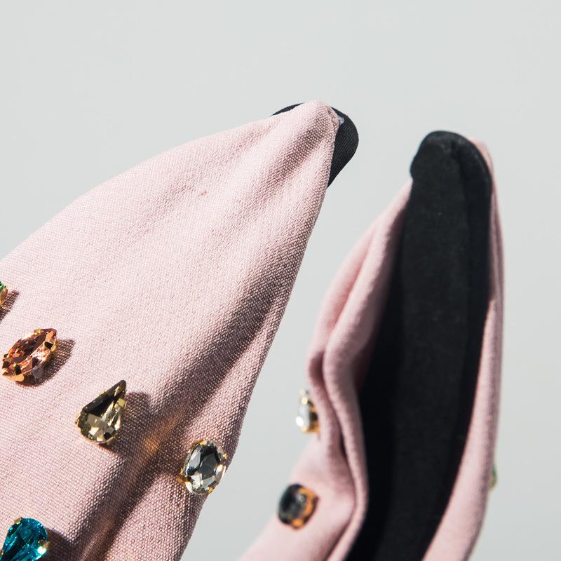 Повязка на голову высокого качества, полный воротник, женский многоцветный широкий обруч для волос с узлом