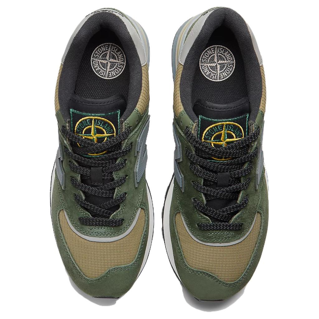 Новые Stone Island X New Balance 574 Legacy темно-зеленые